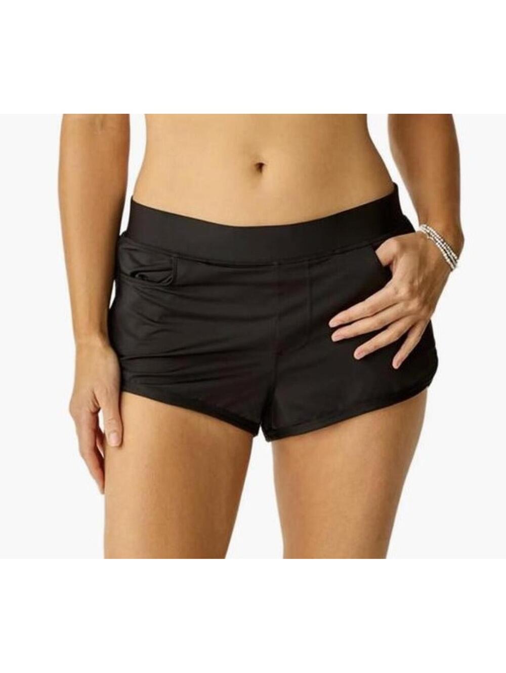 CARVE DESIGNS LORENZO black swim beach shorts with built in swim brief